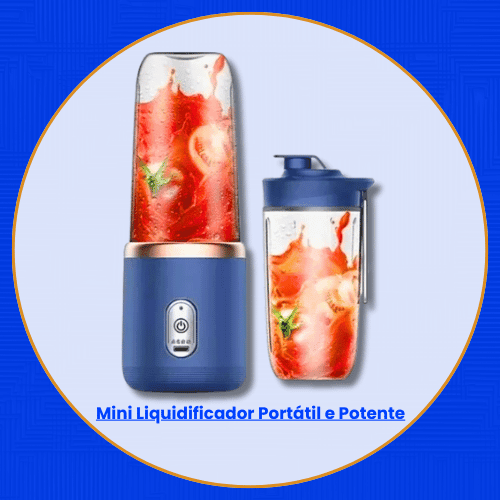 Mini Liquidificador Potente e Portátil - FitShake 400ml - (Brinde Exclusivo)!